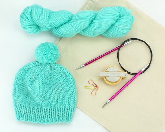 Sunny Day Fiber Hat Knitting Kit